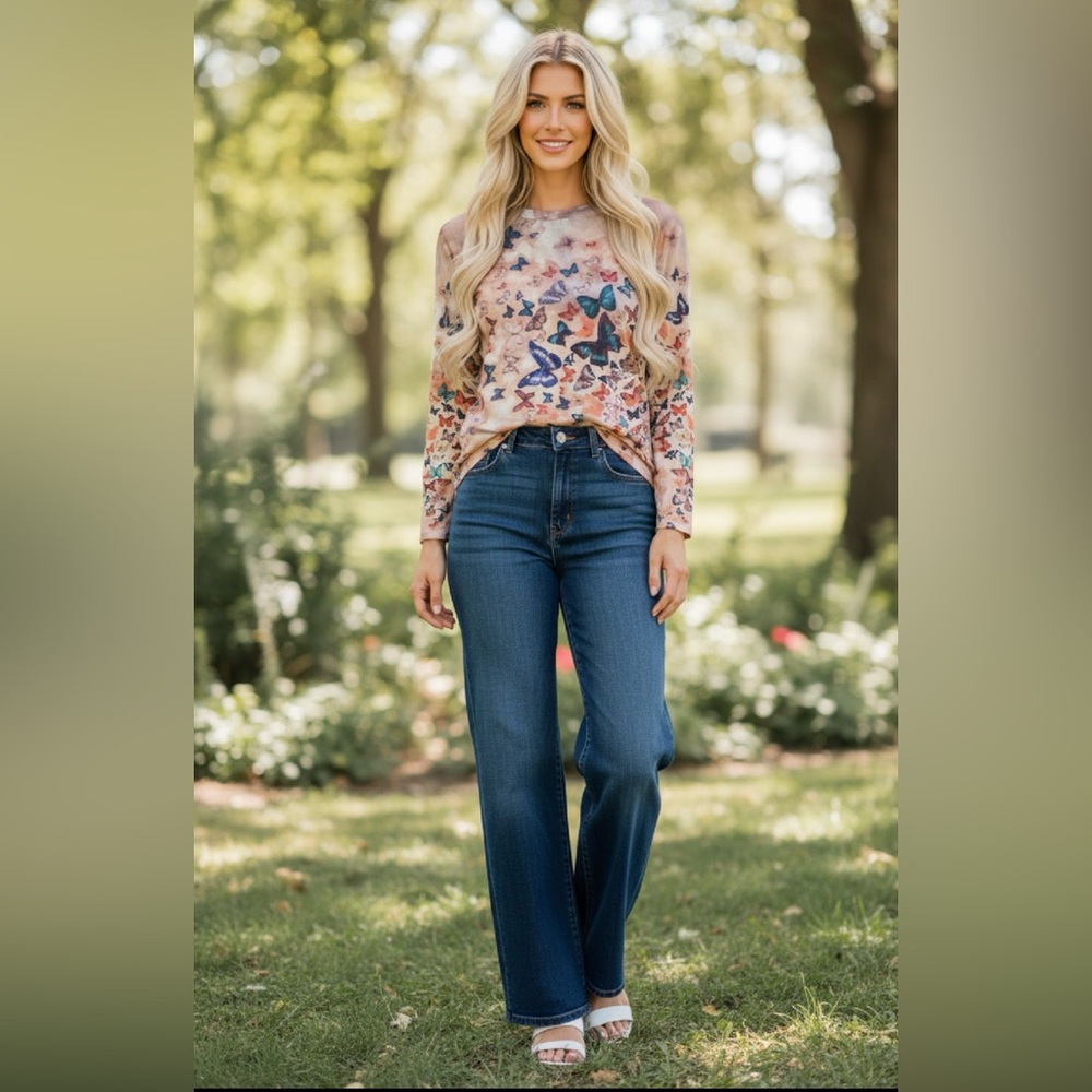MISSLOOK Butterfly Top